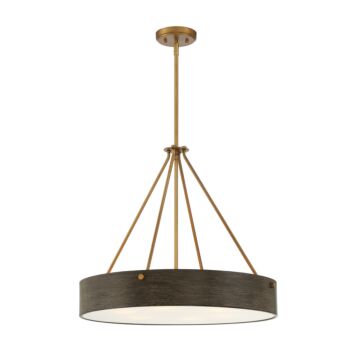 Erba 6-Light Pendant in Old Satin Brass
