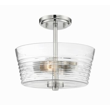 Ingo 2-Light Semi-Flush Mount in Polished Nickel