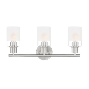 Cedar Lane 3-Light Bathroom Vanity Light in Brushed Nickel