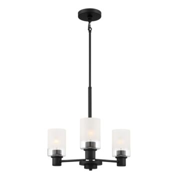 Cedar Lane 3-Light Chandelier in Matte Black