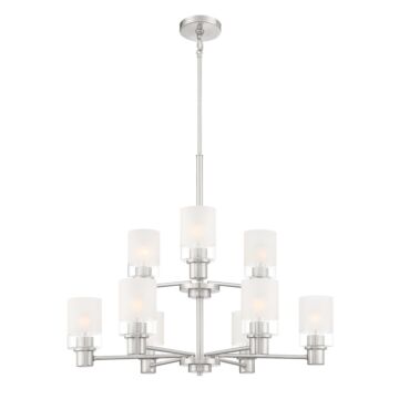Cedar Lane 9-Light Chandelier in Brushed Nickel