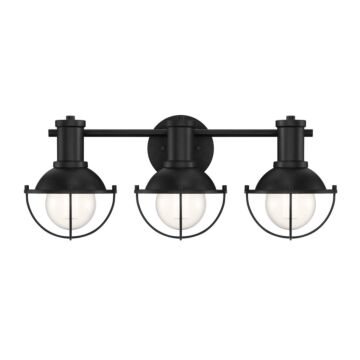 Dalton 3-Light Bathroom Vanity Light in Matte Black