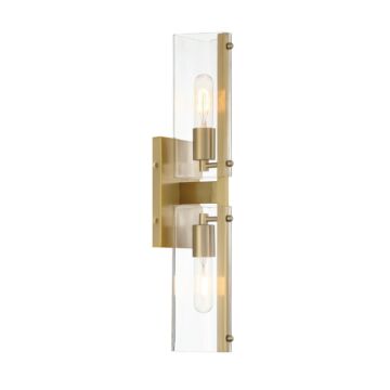 Latitude 2-Light Wall Sconce in Brushed Gold