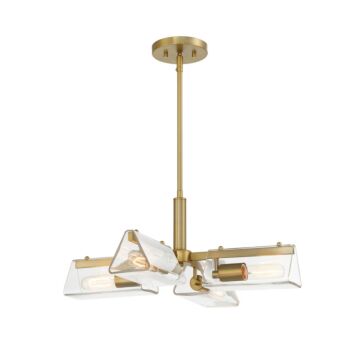 Latitude 4-Light Chandelier in Brushed Gold