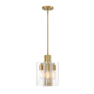 Latitude 3-Light Pendant in Brushed Gold