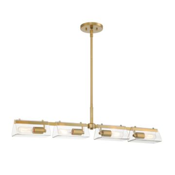 Latitude 4-Light Island Pendant in Brushed Gold