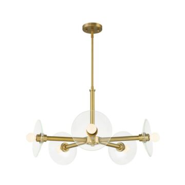 Litto 5-Light Chandelier in Brushed Gold