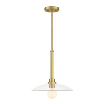 Litto 1-Light Pendant in Brushed Gold