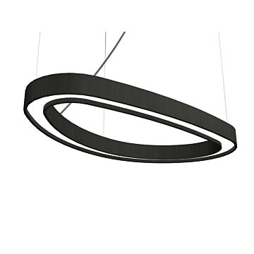 Organic LED Pendant in Charcoal