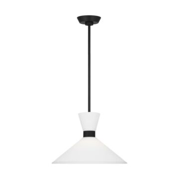 Belcarra One Light Pendant in Midnight Black by Visual Comfort Studio