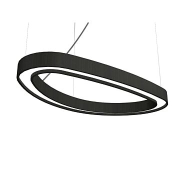 Organic LED Pendant in Charcoal