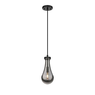 Downtown Urban 1-Light Pendant in Black