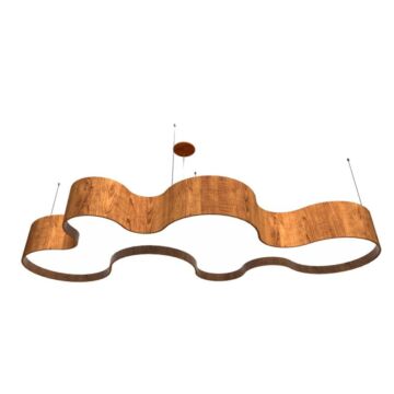 Organic LED Pendant in Imbuia