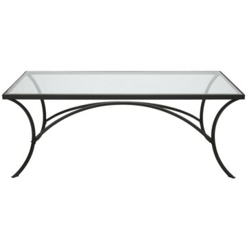 Alayna Coffee Table in Satin Black by Uttermost