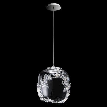 Divine LED Mini Pendant in Polished Chrome by Schonbek Forever