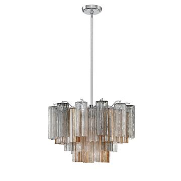 Addis Nine Light Chandelier in Polished Chrome by Crystorama