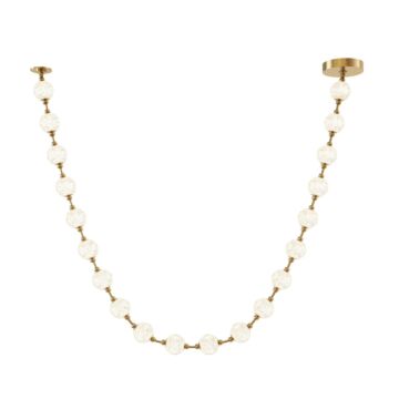 Marni LED Pendant in Natural Brass by Alora