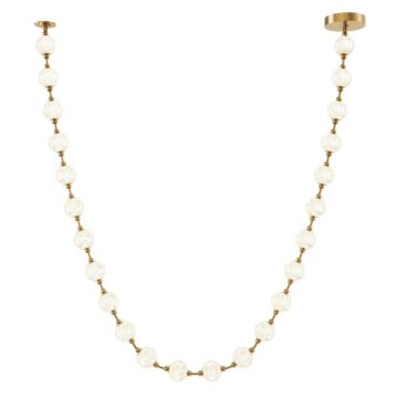 Marni LED Pendant in Natural Brass by Alora