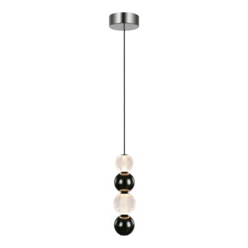 Onyx LED Pendant in Polished Nickel by Alora
