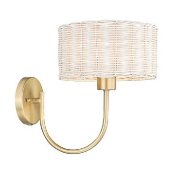 Erma BCB One Light Wall Sconce in Brushed Champagne Bronze by Golden