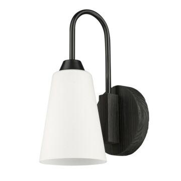 Neela One Light Wall Sconce in Matte Black by Golden