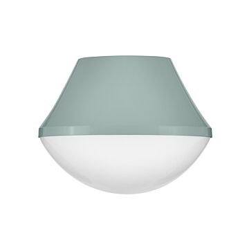 Haddie 1-Light LED Flush Mount in Seafoam