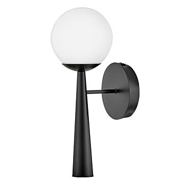 Izzy 1-Light LED Wall Sconce in Black