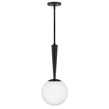 Izzy 1-Light LED Pendant in Black