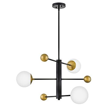 Auggie 3-Light LED Chandelier in Black