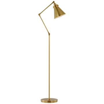 Parkington LED Floor Lamp in Antique-Burnished Brass by Visual Comfort Signature