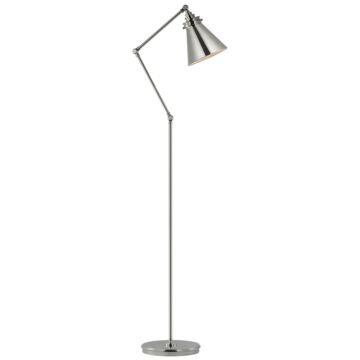 Parkington LED Floor Lamp in Polished Nickel by Visual Comfort Signature