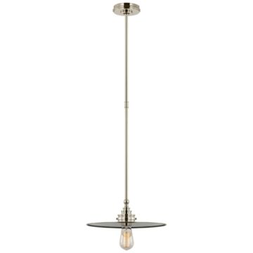 Parkington LED Pendant in Polished Nickel by Visual Comfort Signature
