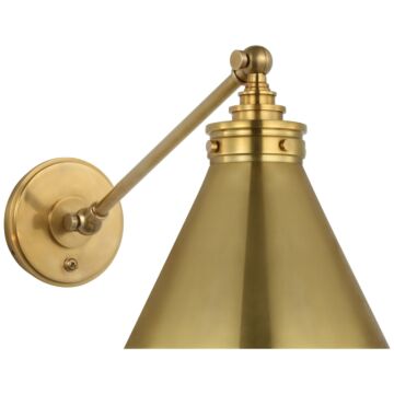 Parkington LED Wall Sconce in Antique-Burnished Brass by Visual Comfort Signature