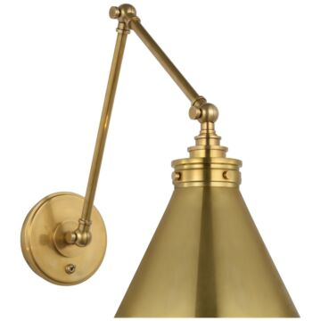Parkington LED Wall Sconce in Antique-Burnished Brass by Visual Comfort Signature