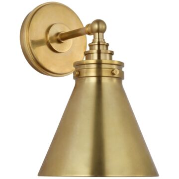 Parkington LED Wall Sconce in Antique-Burnished Brass by Visual Comfort Signature