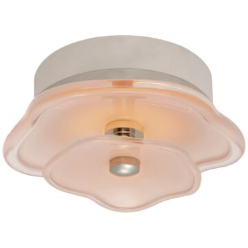 Leighton LED Flush Mount in Polished Nickel by Visual Comfort Signature