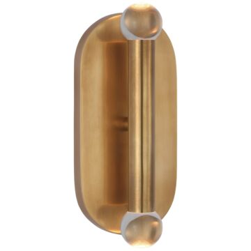Rousseau LED Wall Sconce in Antique-Burnished Brass by Visual Comfort Signature