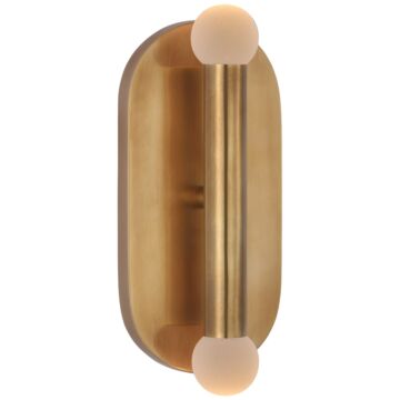 Rousseau LED Wall Sconce in Antique-Burnished Brass by Visual Comfort Signature