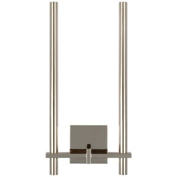 Axis LED Wall Sconce in Polished Nickel by Visual Comfort Signature