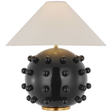 Linden LED Table Lamp in Black by Visual Comfort Signature