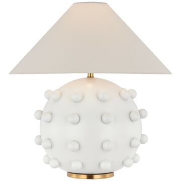 Linden LED Table Lamp in Plaster White by Visual Comfort Signature