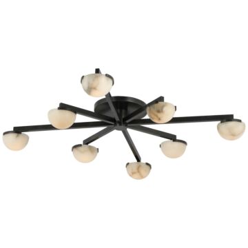 Pedra LED Flush Mount in Bronze by Visual Comfort Signature