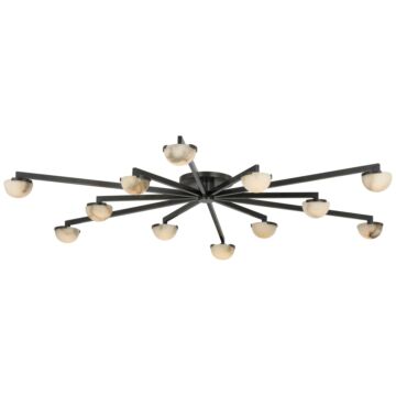 Pedra LED Flush Mount in Bronze by Visual Comfort Signature