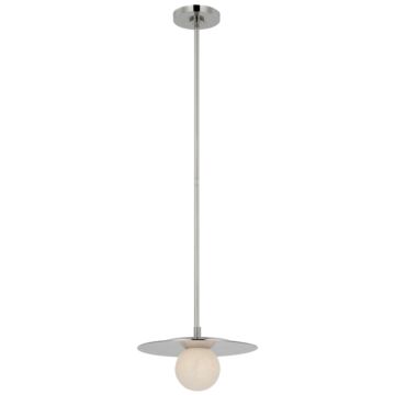 Pertica LED Pendant in Polished Nickel by Visual Comfort Signature