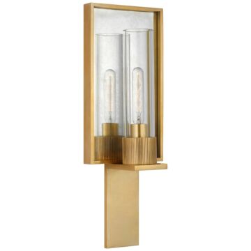 Beza LED Wall Sconce in Antique Brass and Antique Mirror by Visual Comfort Signature