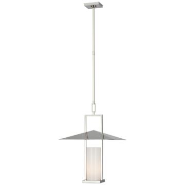 Amity LED Lantern in Polished Nickel by Visual Comfort Signature