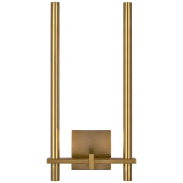 Axis LED Wall Sconce in Antique-Burnished Brass by Visual Comfort Signature