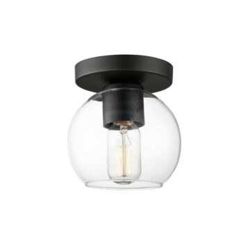 Knox One Light Flush Mount in Black by Maxim
