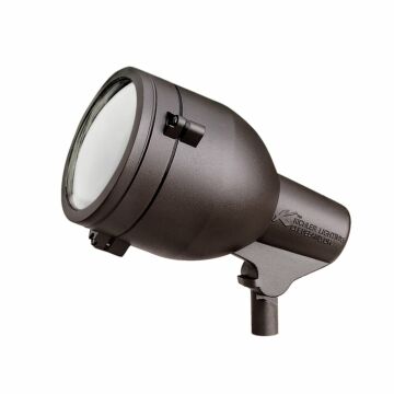 Hid High Intensity Discharge One Light Landscape Accent in Textured Architectural Bronze by Kichler