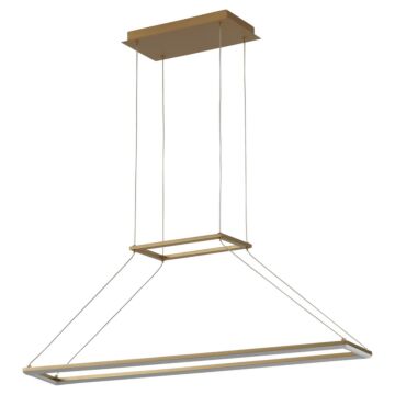 Xanni LED Pendant in Aged Brass by Oxygen Lighting